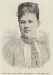 Emma Adelaide Wilhelmina, reine des Pays-Bas (gravure)