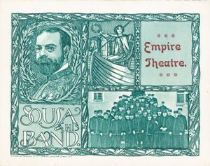 Empire Theatre, Londres, avec Sousa et son orchestre