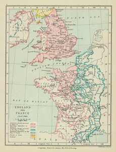 Angleterre et France (lithographie couleur) - English School