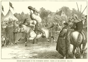 Fête Anglaise au XIVe Siècle : Joute au Quintain