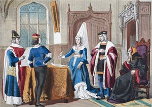 Costumes anglais de la fin du XVe siècle, de 