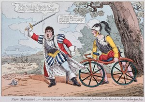 Dessin humoristique anglais sur le « vélo militaire »