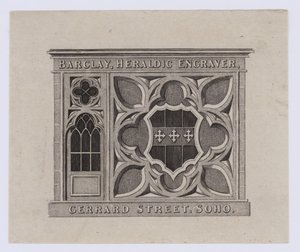 Graveur, Barclay, carte de visite - English School