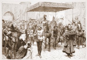 Entrée du pape Jean à Constance, illustration de L