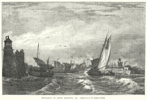 Entrée du port de Leith - English School