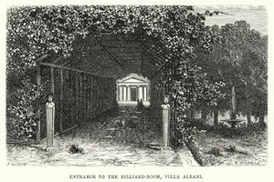 Entrée de la salle de billard, Villa Albani - English School