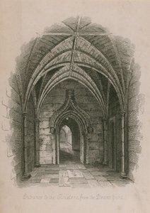 Entrée des cloîtres depuis le Deans Yard, Abbaye de Westminster, Londres - English School
