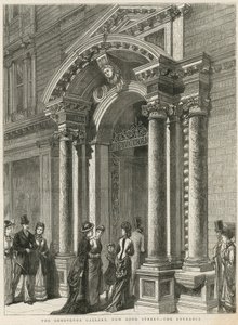 Entrée de la galerie Grosvenor - English School