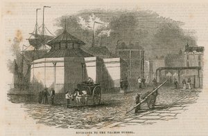 Entrée du tunnel de la Tamise