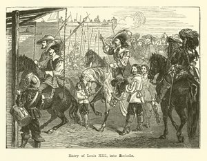 Entrée de Louis XIII à la Rochelle (gravure) - English School