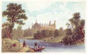 Eton College (lithographie en couleur) - English School