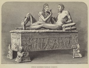 Sarcophage étrusque, collection Castellani - English School