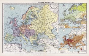 Europe, politique (litho en couleur) - English School