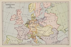 États européens en 1792 - English School