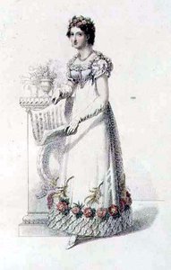 Robe de soirée, planche de mode de l