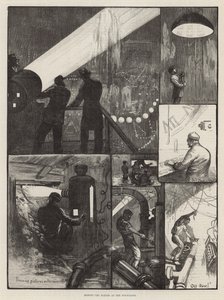 Fête du soir au profit des hôpitaux de Londres - Derrière les coulisses aux fontaines - English School
