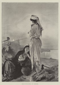 Soirée sur la Vistule (gravure) - English School