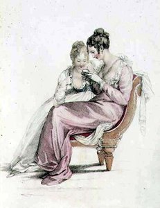 Robe de soirée ou de cérémonie, planche de mode du Repository of Arts d