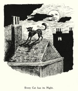 Chaque chat a sa nuit, chaque chien a son jour (litho)