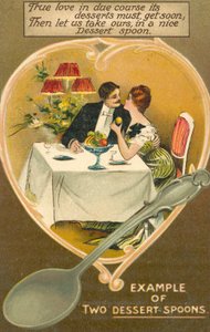 Exemple de deux cuillères à dessert - English School