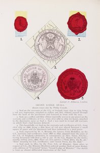 Exemples de sceaux de la Grande Loge anglaise et irlandaise