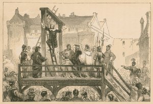 Exécution de James Renwick à Édimbourg, 1688 - English School