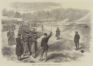 Exécution de Rossel, Ferre et Bourgeois à Satory, près de Paris - English School