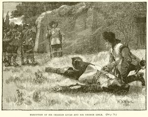 Exécution de Sir Charles Lucas et Sir George Lisle - English School