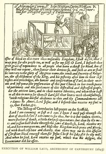 Exécution de William Laud, archevêque de Cantorbéry (1645) - English School