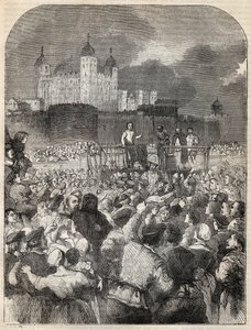 Exécution du Duc de Northumberland sur Tower Hill - 1553 (John Dudley) - English School