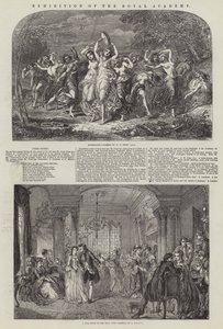Exposition de la Royal Academy (gravure) - English School