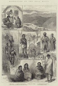 Expédition aux collines Naga (gravure) - English School