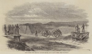 Expériences avec des ponts militaires améliorés, à St Mary