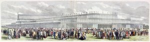 Extérieur du Crystal Palace érigé à Hyde Park pour l