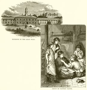 Extérieur du Linen Hall. Groupe d