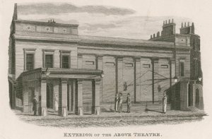 Extérieur du Théâtre Regency, Tottenham Street, Tottenham Court Road, Londres