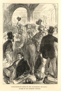 Scène extraordinaire à la Bourse de Manchester - English School