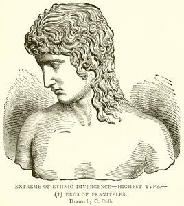 Extrême divergence ethnique--type le plus élevé.--(1) Éros de Praxitèle - English School
