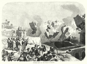 Chute des murs de Jéricho (gravure) - English School