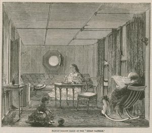 Cabine du salon familial dans le Great Eastern