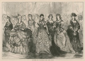 Bal costumé à Marlborough House - Costumes des dames - English School