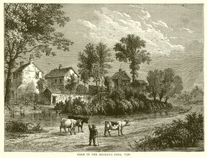 Ferme dans Regents Park, 1750