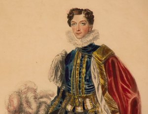 Planche de mode pour le couronnement du roi George IV - English School