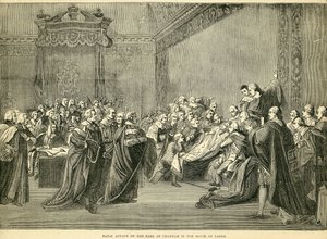 Saisie fatale du comte de Chatham à la Chambre des Lords, 1778 - English School