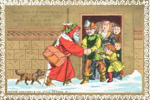 Père Noël et ses petits amis n° 1, Carte de Noël