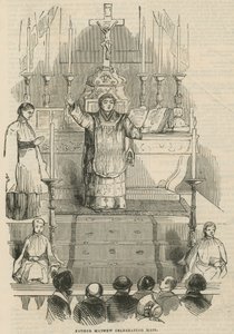 Le père Theobald Mathew célébrant la messe - English School