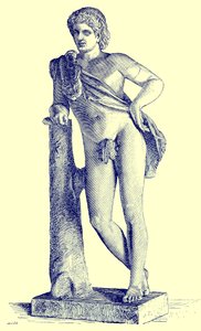 Faune de Praxitèle, illustration de History of Rome par Victor Duruy, publiée en 1884 - English School