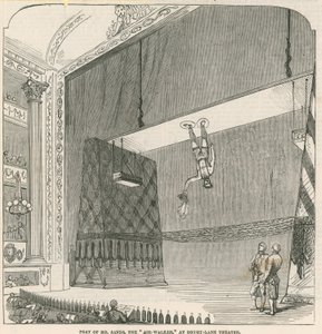 Exploit de M. Sands, le marcheur aérien, au Drury Lane Theatre, Londres
