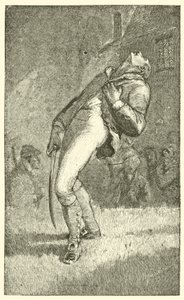 Felix Holt blessé (gravure) - English School