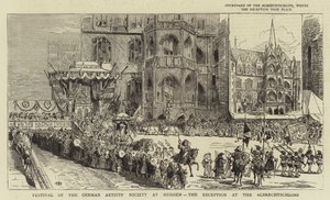 Festival de la Société des artistes allemands à Meissen, la réception à l